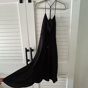 Banana republic satin drawstring dress